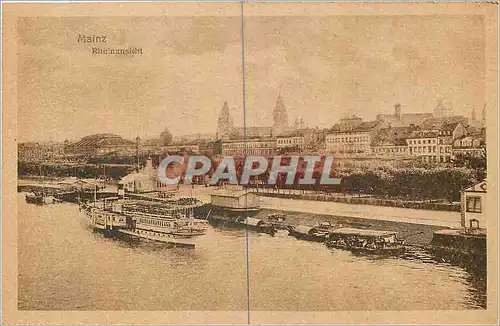 Cartes postales Mainz Rheinansicht