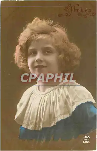 Cartes postales Amities Enfant