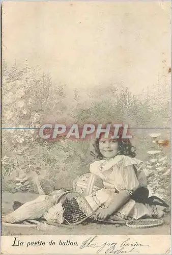 Cartes postales La partie de ballon Enfant