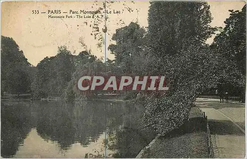 Cartes postales Paris Parc Monsouris Le Lac