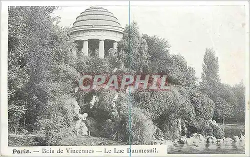 Cartes postales Paris Bois de Vincennes Le Lac Daumesnil