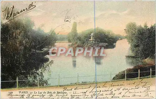 Cartes postales Paris Le Lac du Bois du Boulogne