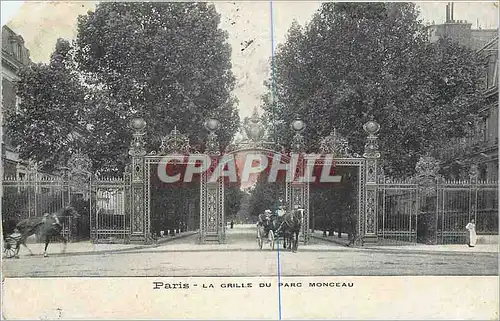 Ansichtskarte AK Paris La Grille du Parc Monceau