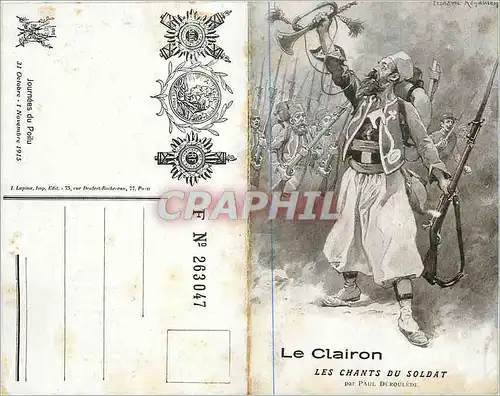 Ansichtskarte AK Le Clairon Les Chants du Soldat Militaria