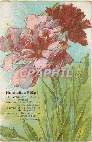 Cartes postales Heureuse Fete Fleurs