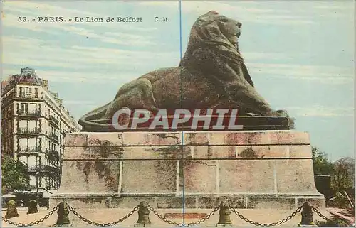 Cartes postales Paris Le Lion de Belfort