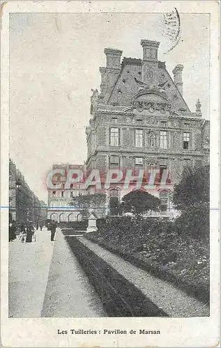 Cartes postales Les Tuilleries Pavillon de Marsan Paris