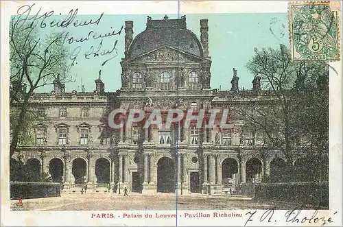 Cartes postales Paris Palais du Louvre Pavillon Richelieu