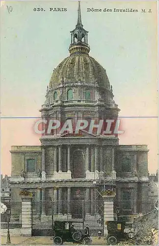 Cartes postales Paris Dome des Invalides