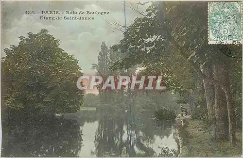 Ansichtskarte AK Paris Bois de Boulogne Etang de Saint James