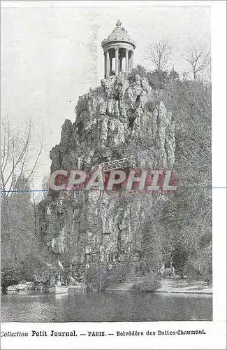 Cartes postales Paris Belvedere des Buttes Chaumont