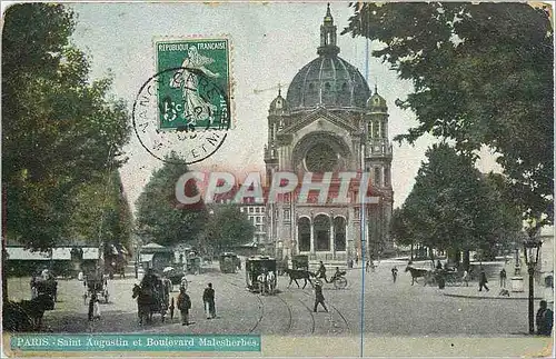 Ansichtskarte AK Paris Saint Augustin et Boulevard Malesherbes