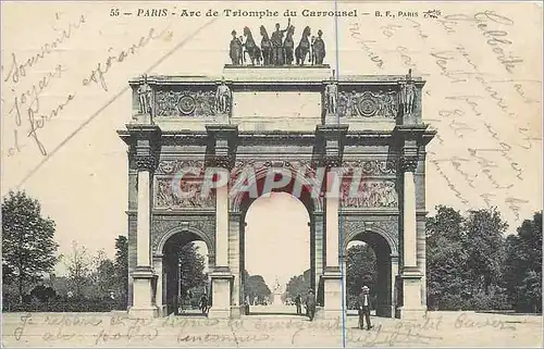 Cartes postales Paris Arc de Triomphe du Carrousel