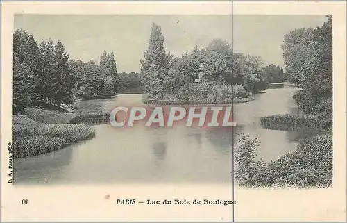 Cartes postales Paris Lac du Bois de Boulogne