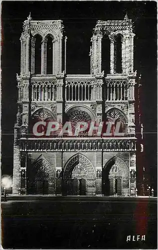 Cartes postales Paris Notre Dame et sa Robe de Lumiera