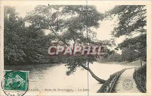 Cartes postales Paris Bois de Boulogne Le Lac