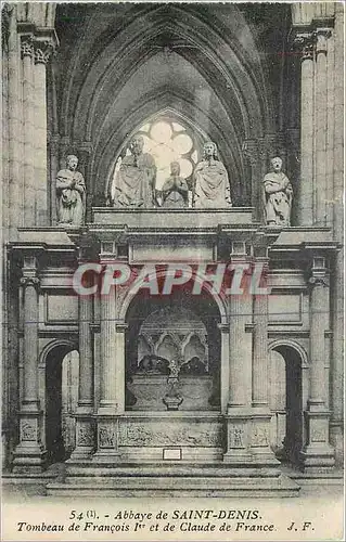 Cartes postales Abbaye de Saint Denis Tombeau de Francois Ier et de Claude de France