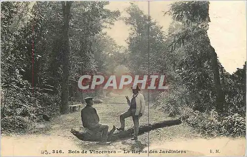 Ansichtskarte AK Bois de Vincennes Le Repos des Jardiniers