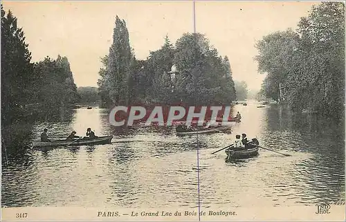 Ansichtskarte AK Paris Le Grand Lac du Bois de Boulogne