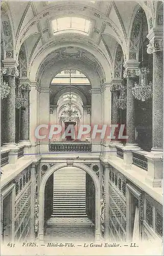 Ansichtskarte AK Paris Hotel de Ville Le Grand Escalier