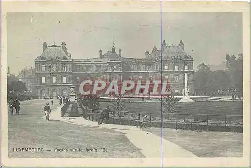 Cartes postales Luxembourg Facade sur la Jardin