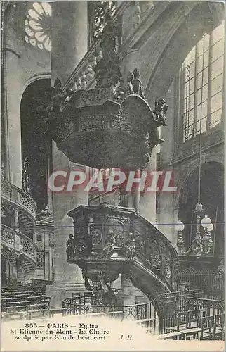 Ansichtskarte AK Paris Eglise St Etienne du Mont La Chaire sculptee Claude Lestocart