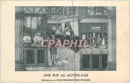 Cartes postales Une rue au Moyen Age