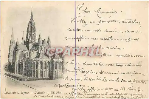 Cartes postales Cathedrale de Bayeux L'Abside