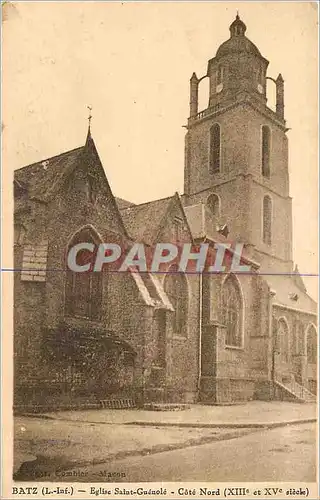 Ansichtskarte AK Batz L Inf Eglise Saint Guenole Cote Nord