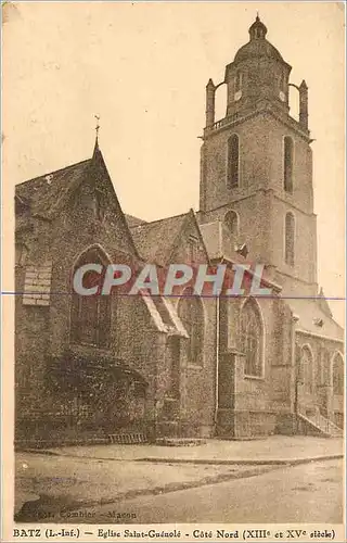 Cartes postales Batz L Inf Eglise Saint Guenole Cote Nord