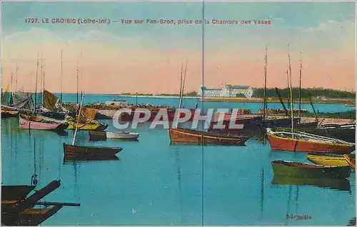Ansichtskarte AK Le Croisic Loire Inf Vue sur Pan Bron prise de la Chambre des Vases Bateaux