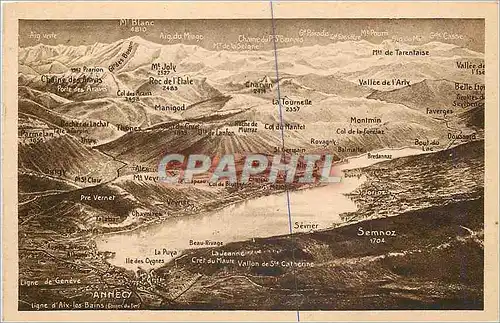 Cartes postales Annecy Ligne d'Aix les Bains