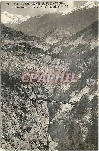 Ansichtskarte AK La Maurienne Pittoresque L'Esseillon Le Pont du Diable