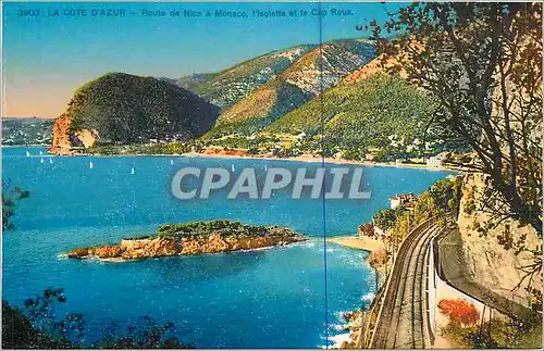 Cartes postales La Cote d'Azur Route de Nice a Monaco