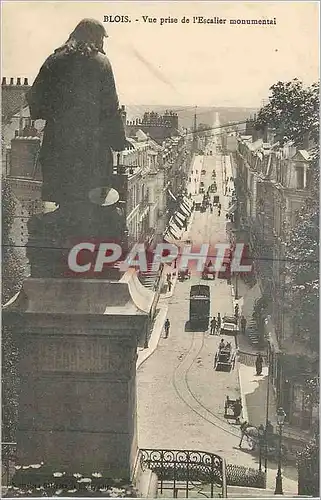 Cartes postales Blois Vue prise de l'Escalier monumentai