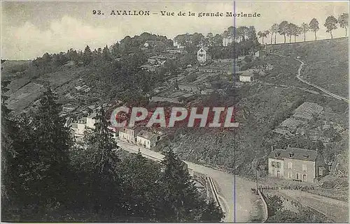 Cartes postales Avallon Vue de la grande Morlande