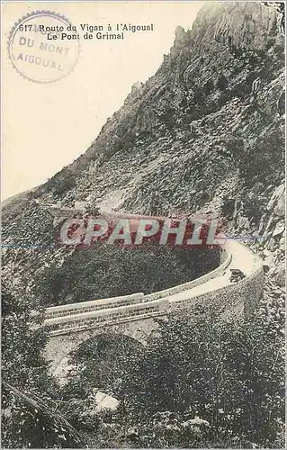 Cartes postales Route du Vigan a l'Aigoual Le Pont de Grimal