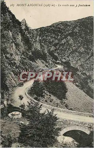 Cartes postales Mont Aigoual La Route La route aux 3 fontaines