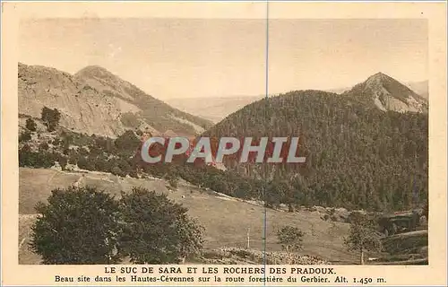 Cartes postales Le Suc de Sara et Les Rochers des Pradoux