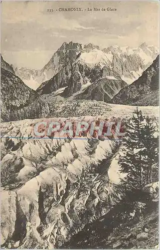 Cartes postales Chamonix La Mer de Glace