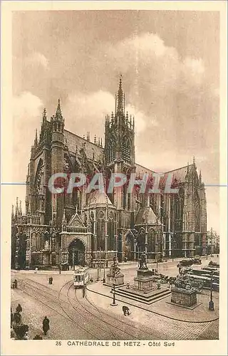 Cartes postales Cathedrale de Metz Cote Sud