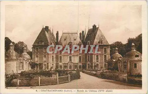 Ansichtskarte AK Chateaurenard Loiret Entree du Chateau