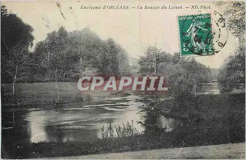 Cartes postales Environs d'Orleans La Source du Loiret