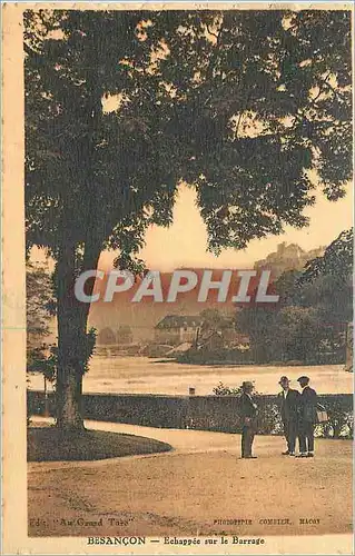 Cartes postales Besancon Echappee sur le Barrage