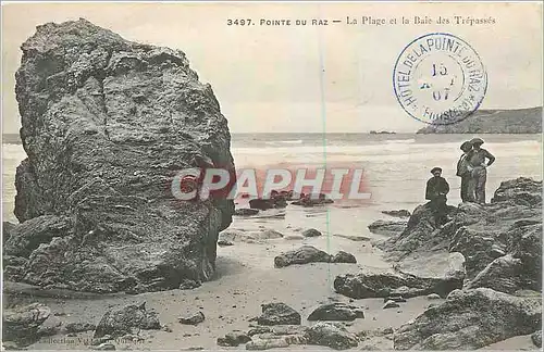 Ansichtskarte AK Pointe du Raz La Plage et la Baie des Trepasses