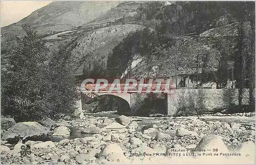 Ansichtskarte AK Hautes Pyrenees Route de Pierrefitte a Luz le Pont de Pescadere