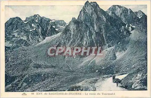 Ansichtskarte AK Env de Bagneres de Bigorre La route du Tourmalet