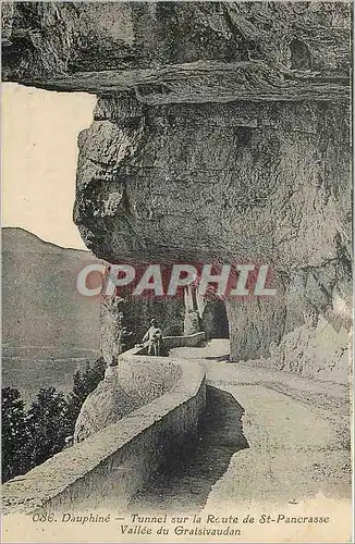 Ansichtskarte AK Dauphine Tunnel sur la Route de St Pancrasse Vallee du Graisivaudan