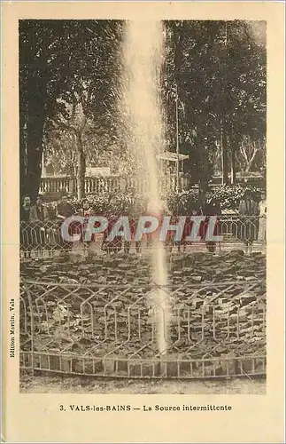 Cartes postales Vals les Bains La Source intermittente