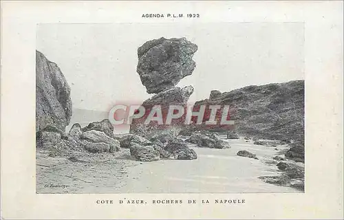 Cartes postales Agenda PLM Cote d'Azur Rochers de la Napoule